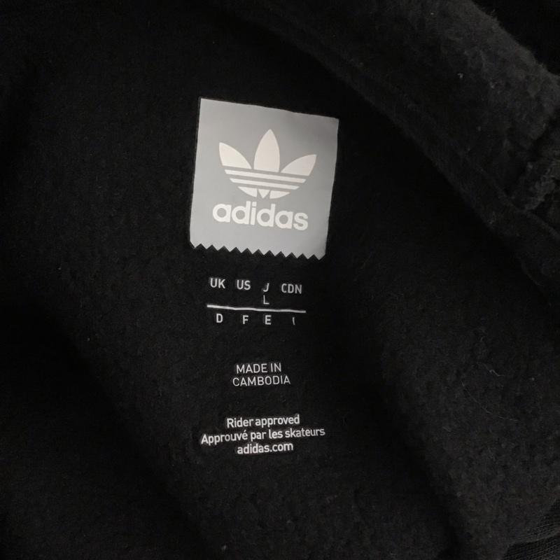 アディダス adidas パーカー 長袖 EC7323 SOLID BB HD プルオーバー 裏起毛 L ロゴ、文字 黒 / ブラック /  メンズ USED 古着 中古 10110823