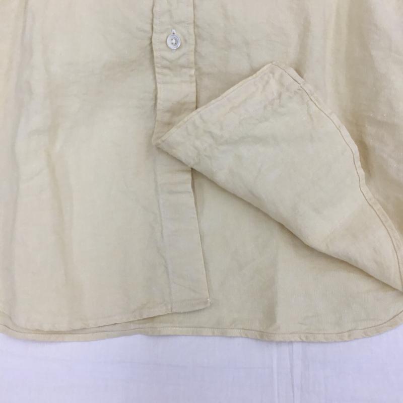 ユナイテッドアローズ UNITED ARROWS シャツ、ブラウス 半袖 L 無地 黄 / イエロー /  メンズ USED 古着 中古 10134384