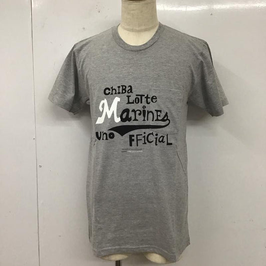タカヒロ ミヤシタ ザ ソロイスト TAKAHIRO MIYASHITA The SoloIst. Tシャツ 半袖 千葉ロッテマリーンズプリントTシャツ M ロゴ、文字 X プリント 灰 / グレー /  メンズ USED 古着 中古 10111977