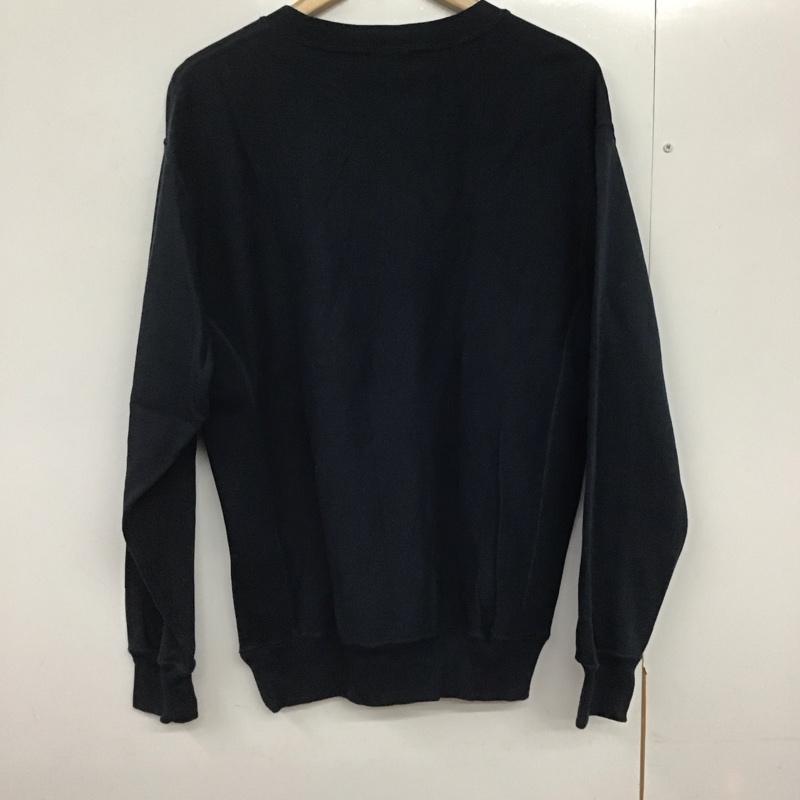 チャンピオン Campion トレーナー 長袖 長袖トレーナー スウェット クルーネック プルオーバー XLARGE S ロゴ、文字 紺 / ネイビー /  メンズ USED 古着 中古 10142349