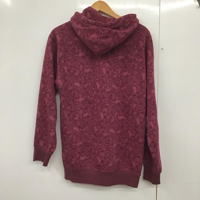 プーマ PUMA パーカー 長袖 長袖 S プリント えんじ / ワインレッド /  メンズ USED 古着 中古 10140991