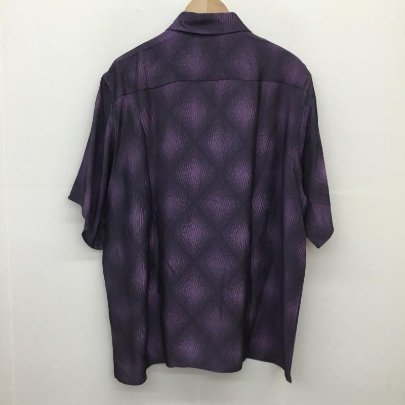 ニードルス Needles シャツ、ブラウス 半袖 レーヨン　MR151 L 総柄 紫 / パープル /  メンズ USED 古着 中古 10127269