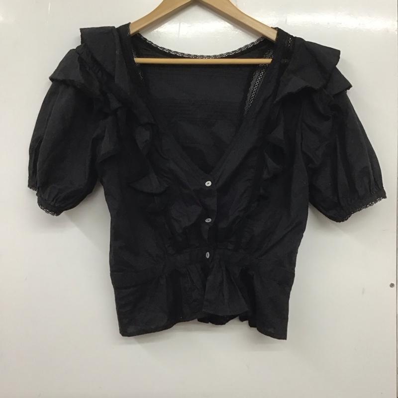 スライ SLY カットソー 半袖 030BSY30-3320 FRILLTUCK2WAYトップス FREE 無地 黒 / ブラック /  レディース USED 古着 中古 10138812