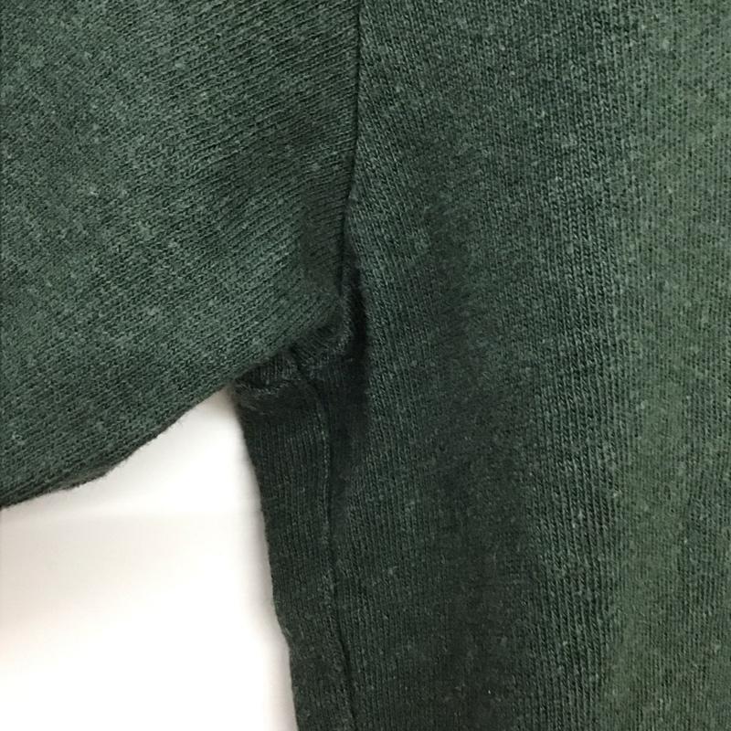 マナスタッシュ MANASTASH カットソー 長袖 長袖カットソー クルーネックカットソー プリントカットソー M ロゴ、文字 緑 / グリーン /  メンズ USED 古着 中古 10133194