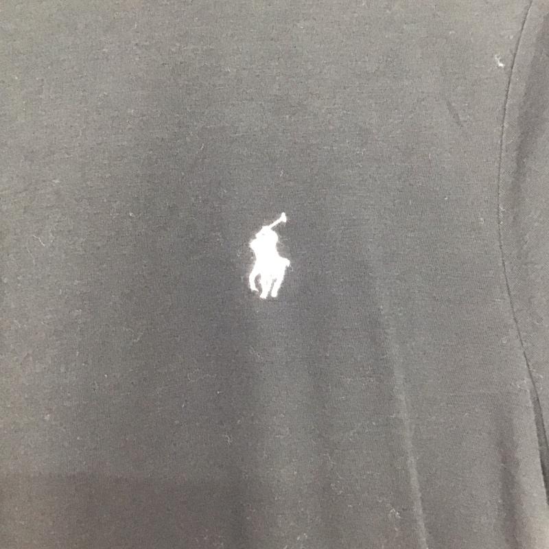 ポロラルフローレン POLO RALPH LAUREN Tシャツ 半袖 半袖カットソー プリントTシャツ クルーネックカットソー M ロゴ、文字 黒 / ブラック /  レディース USED 古着 中古 10138835