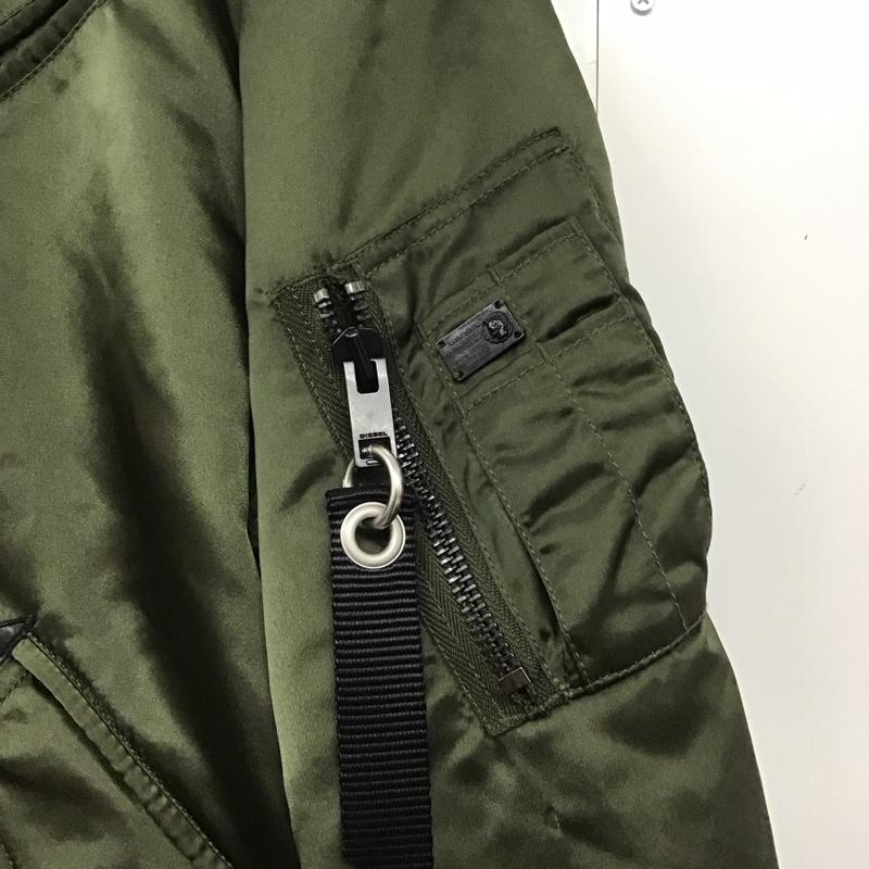 ディーゼル DIESEL ジャケット、上着 ジャンパー、ブルゾン ジップアップジャケット ナイロンジャケット アウター S 無地 カーキ / カーキ /  メンズ USED 古着 中古 10140734