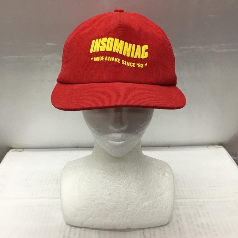 古着 USED 帽子 キャップ INSOMNIAC ロゴ、文字 赤 / レッド /  メンズ USED 古着 中古 10107910