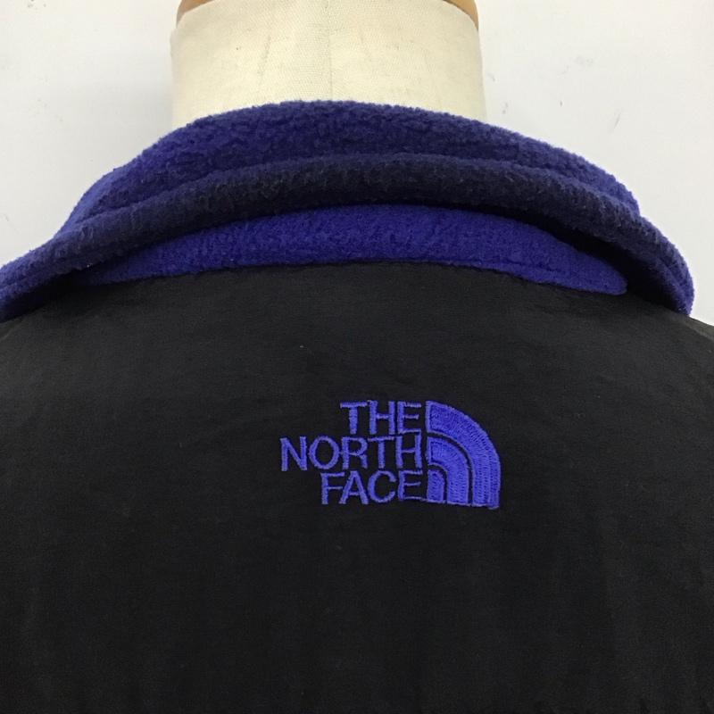 ザノースフェイス THE NORTH FACE ベスト ベスト ジップアップベスト フリースベスト ノースリーブカットソー ロゴ、文字 黒 / ブラック / X 青 / ブルー /  メンズ USED 古着 中古 10124196