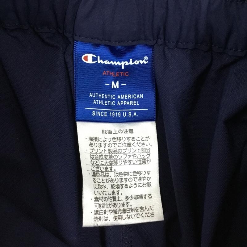 チャンピオン Champion パンツ ショートパンツ cw-ms505 クロスハーフパンツ ショートパンツ カジュアルパンツ M ロゴ、文字 紺 / ネイビー /  レディース USED 古着 中古 10113324