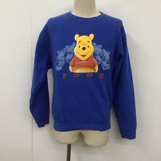 古着 USED トレーナー 長袖 長袖トレーナー プリントスウェット クルーネック リブスウェットカットソー M プリント 青 / ブルー /  メンズ USED 古着 中古 10108627