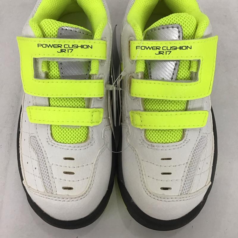 ヨネックス YONEX シューズ シューズ SHT-JR17 パワークッションジュニア17 テニスシューズ 19.0cm 無地 白 / ホワイト / X 黄 / イエロー /  ガールズ USED 古着 中古 10135285