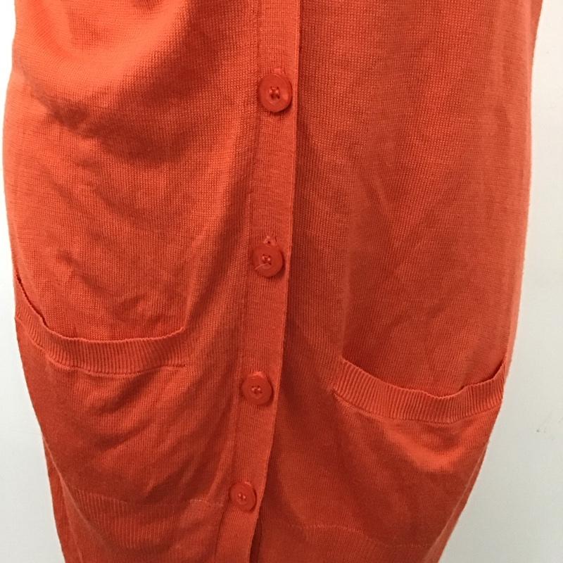 マウジー MOUSSY ベスト ベスト ロング丈 FREE 無地 橙 / オレンジ /  レディース USED 古着 中古 10115475