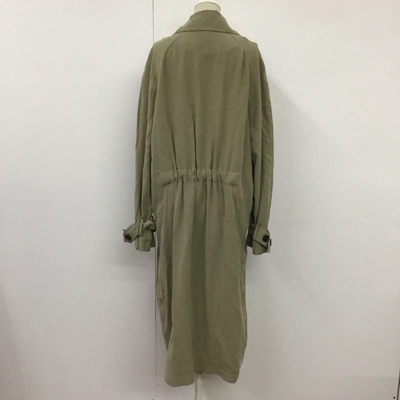 ザラ ZARA コート トレンチコート 0518 055 506 ガウンコート S 無地 カーキ / カーキ /  レディース USED 古着 中古 10116686