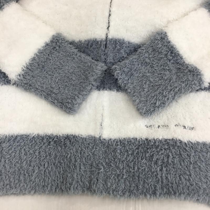 ジェラートピケ gelato pique パーカー 長袖 FREE ストライプ 白 / ホワイト / X 青 / ブルー /  レディース USED 古着 中古 10137798