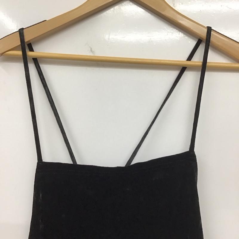 ローリーズファーム LOWRYS FARM ワンピース ロングスカート ロングワンピース ノースリーブワンピース タイトスカート FREE 無地 黒 / ブラック /  レディース USED 古着 中古 10142072