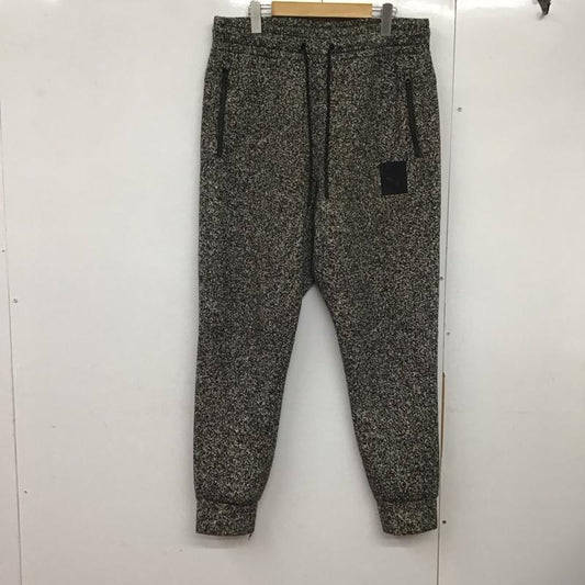 プーマ PUMA パンツ ワークパンツ、ペインターパンツ ワイドパンツ カジュアルパンツ ワークパンツ ジャージ L 総柄 白 / ホワイト / X 黒 / ブラック /  メンズ USED 古着 中古 10143247