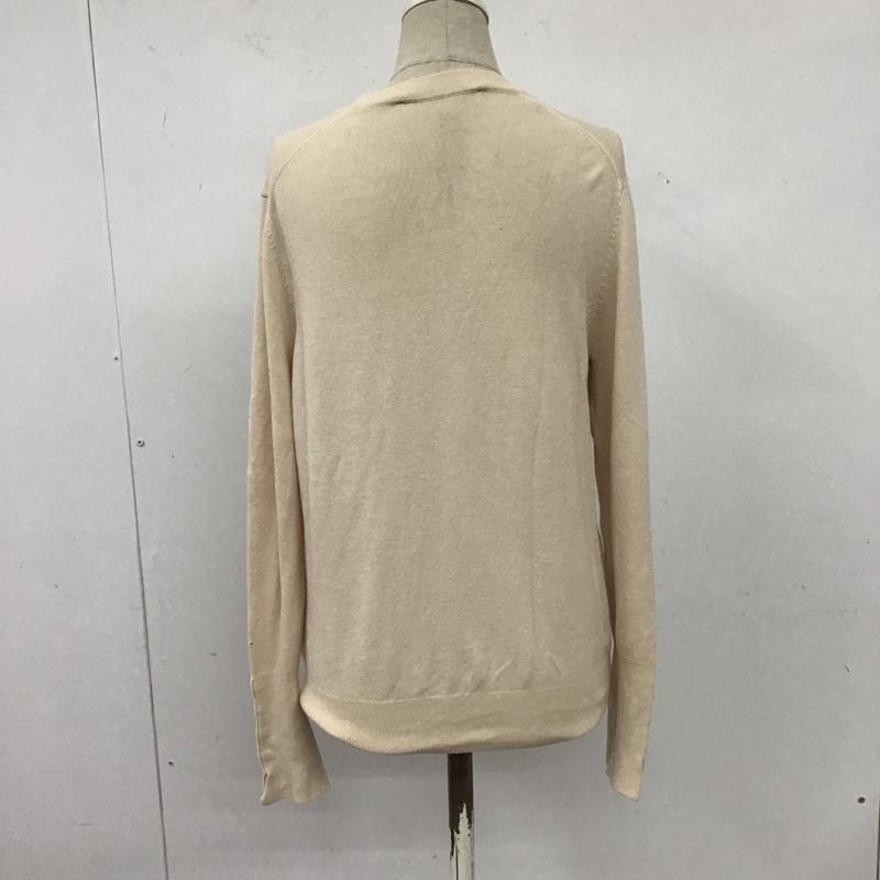 ザラ ZARA カーディガン 長袖 M 無地 ベージュ / ベージュ /  レディース USED 古着 中古 10124890