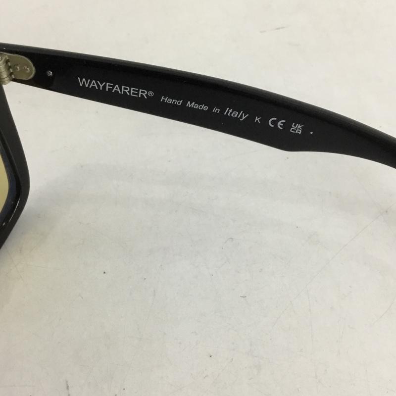 レイバン Ray-Ban めがね・サングラス サングラス RB2140-F WAYFARER カラーレンズ ロゴ、文字 黒 / ブラック /  メンズ USED 古着 中古 10125549
