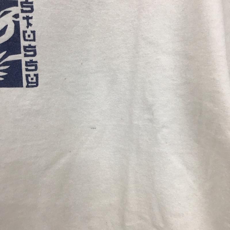ステューシー STUSSY Tシャツ 半袖 半袖カットソー プリントTシャツ クルーネックカットソー M ロゴ、文字 白 / ホワイト /  メンズ USED 古着 中古 10131385