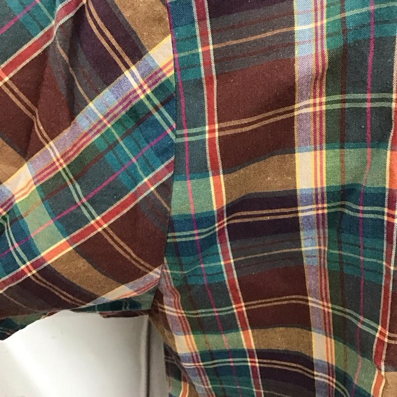 ボルコム VOLCOM シャツ、ブラウス 半袖 半袖シャツ カラーシャツ 半袖カットソー チェックシャツ L チェック マルチカラー / マルチカラー /  メンズ USED 古着 中古 10116336