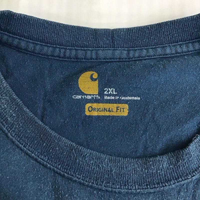 古着 USED Tシャツ 半袖 半袖カットソー プリントTシャツ クルーネックカットソー XXL ロゴ、文字 青 / ブルー /  メンズ USED 古着 中古 10119937