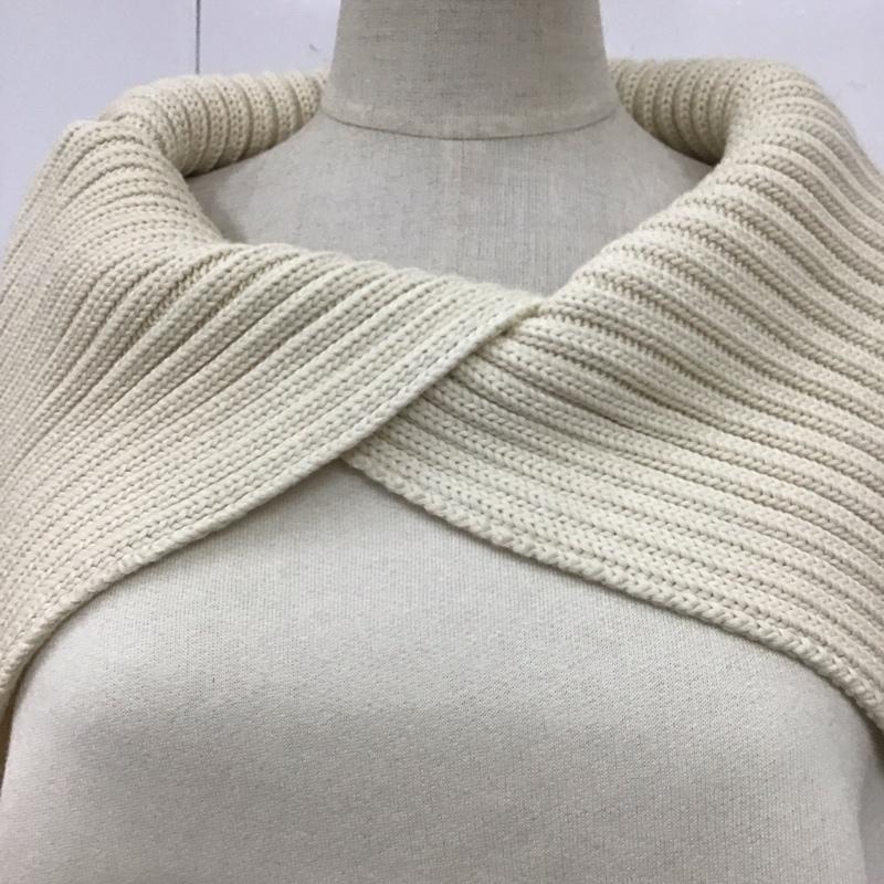ザラ ZARA トレーナー 長袖 L 無地 アイボリー / アイボリー /  レディース USED 古着 中古 10120282