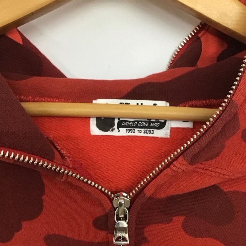 アベイシングエイプ A BATHING APE パーカー 長袖 長袖パーカー ジップアップパーカー スウェット L 総柄 マルチカラー / マルチカラー /  メンズ USED 古着 中古 10149106