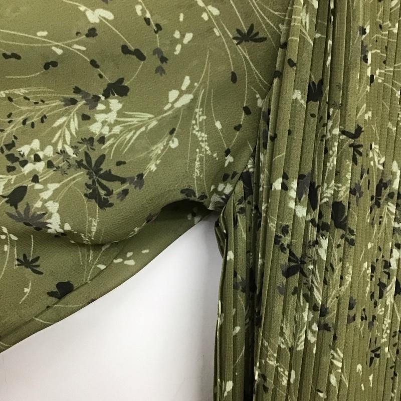 ミラオーウェン Mila Owen ワンピース ロングスカート 長袖ロングワンピース ノーカラーシャツワンピース フレアスカート 0 総柄 マルチカラー / マルチカラー /  レディース USED 古着 中古 10142058