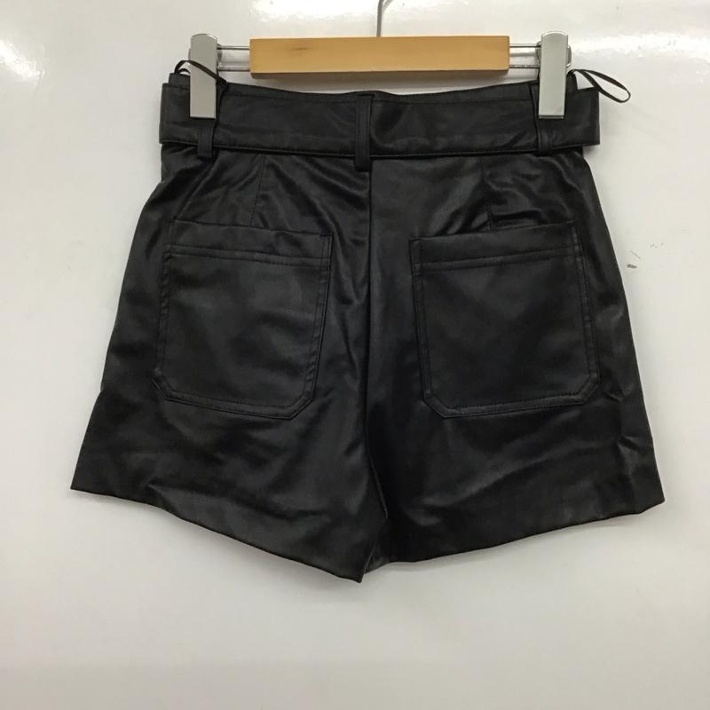 ザラ ZARA パンツ ショートパンツ XS 無地 黒 / ブラック /  レディース USED 古着 中古 10148619
