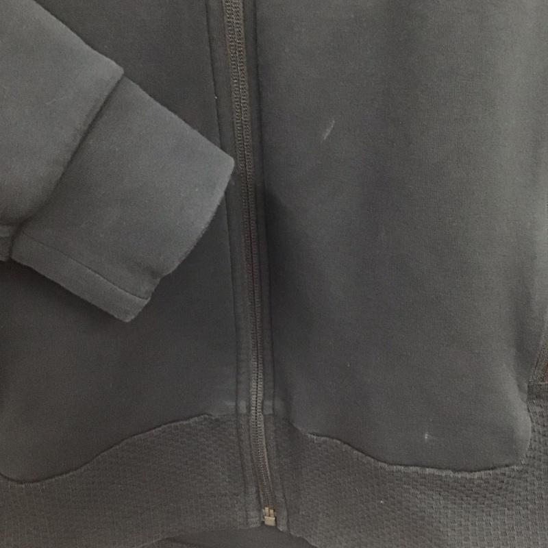 プーマ PUMA パーカー 長袖 ジップアップパーカー アウター ジャージ XXL ロゴ、文字 黒 / ブラック /  メンズ USED 古着 中古 10145020