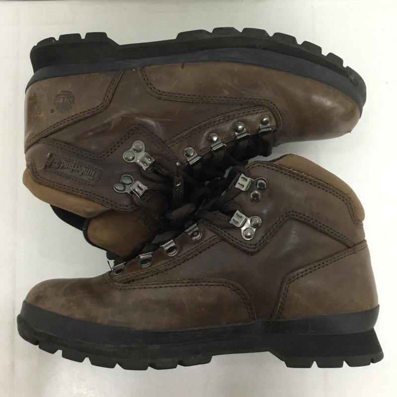 ティンバーランド Timberland ブーツ ショートブーツ ハイキングブーツ 9M ロゴ、文字 茶 / ブラウン /  メンズ USED 古着 中古 10143973