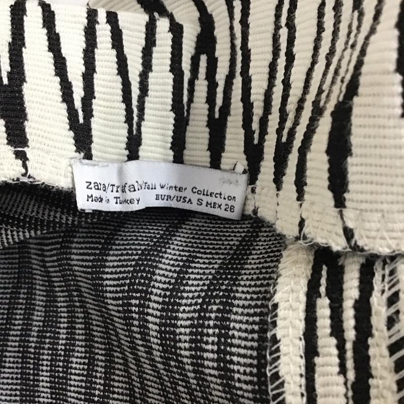 ザラ ZARA スカート ひざ丈スカート ひざ丈スカート タイトスカート ストレッチ スリット S プリント 白 / ホワイト /  レディース USED 古着 中古 10115954