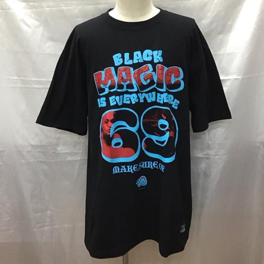 ハング HANG Tシャツ 半袖 プリント 黒 / ブラック /  メンズ USED 古着 中古 10111826