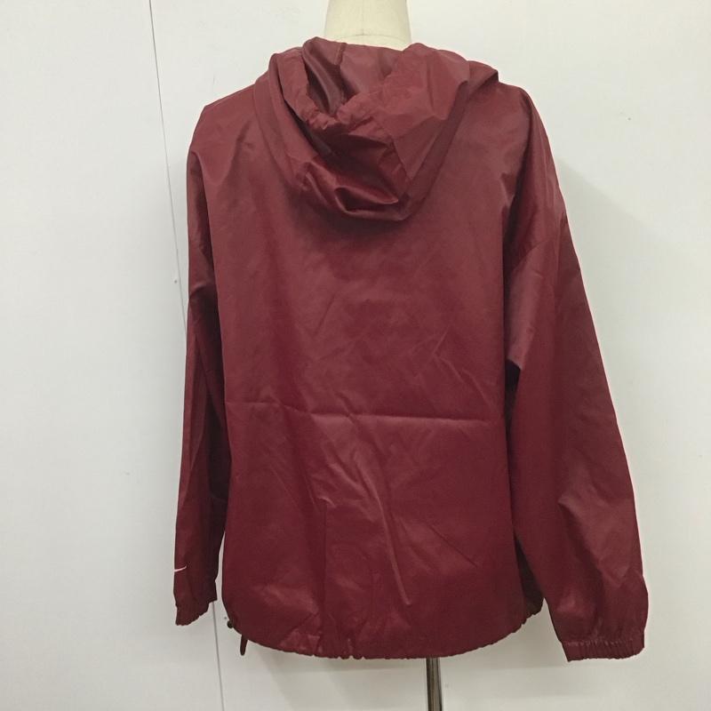 ナイキ NIKE パーカー 長袖 NME920220 KL4 ナイロンジャケット プルオーバー XL ワンポイント えんじ / ワインレッド /  メンズ USED 古着 中古 10106847