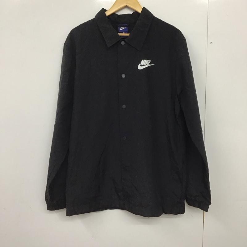 ナイキ NIKE ジャケット、上着 ジャンパー、ブルゾン aj7934-010 ナイロンジャケット アウター L ロゴ、文字 黒 / ブラック /  メンズ USED 古着 中古 10147266