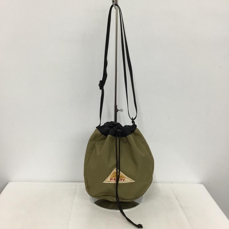 ケルティ KELTY ショルダーバッグ ショルダーバッグ キンチャク ショルダー 巾着 ロゴ、文字 ベージュ / ベージュ / X 黒 / ブラック /  メンズ USED 古着 中古 10148455