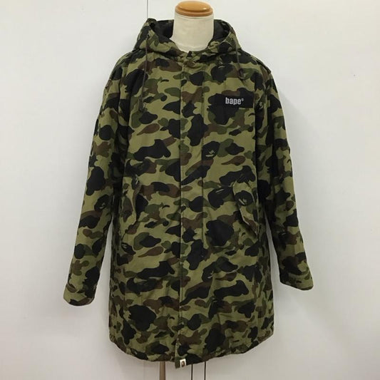 アベイシングエイプ A BATHING APE ジャケット、上着 ジャンパー、ブルゾン ジップアップジャケット ロングジャケット アウター フード付きアウター XL 総柄 マルチカラー / マルチカラー /  メンズ USED 古着 中古 10119224