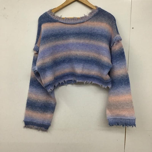 ダブルクローゼット w closet ニット、セーター 長袖 カーディガン FREE  マルチカラー / マルチカラー /  レディース USED 古着 中古 10129654
