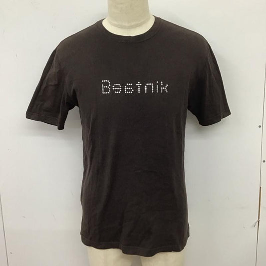 バーバリーブラックレーベル BURBERRY BLACK LABEL Tシャツ 半袖 半袖カットソー プリントTシャツ クルーネックカットソー 3 ロゴ、文字 茶 / ブラウン /  メンズ USED 古着 中古 10116530