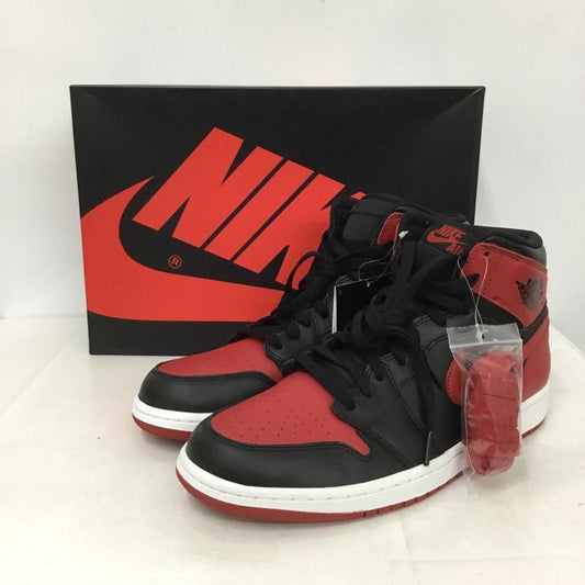 ナイキ NIKE スニーカー スニーカー 555088-023 AIR JORDAN 1 RETRO HIGH OG 28.5cm 箱有 28.5cm ロゴ、文字 黒 / ブラック / X 赤 / レッド /  メンズ USED 古着 中古 10140398