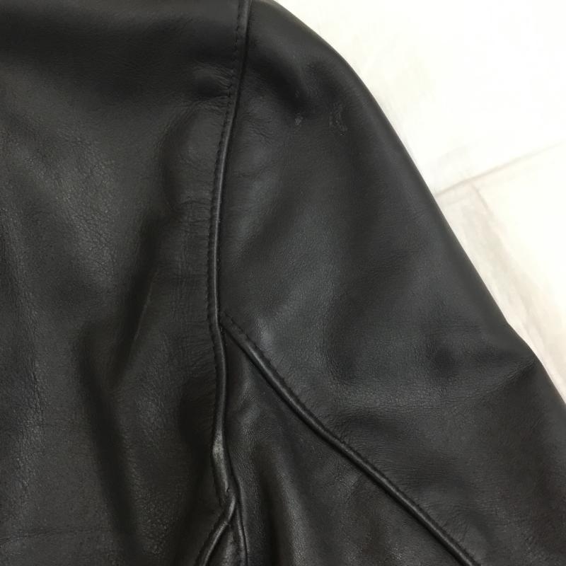 ショット schott ジャケット、上着 レザージャケット 38 無地 黒 / ブラック /  メンズ USED 古着 中古 10139992