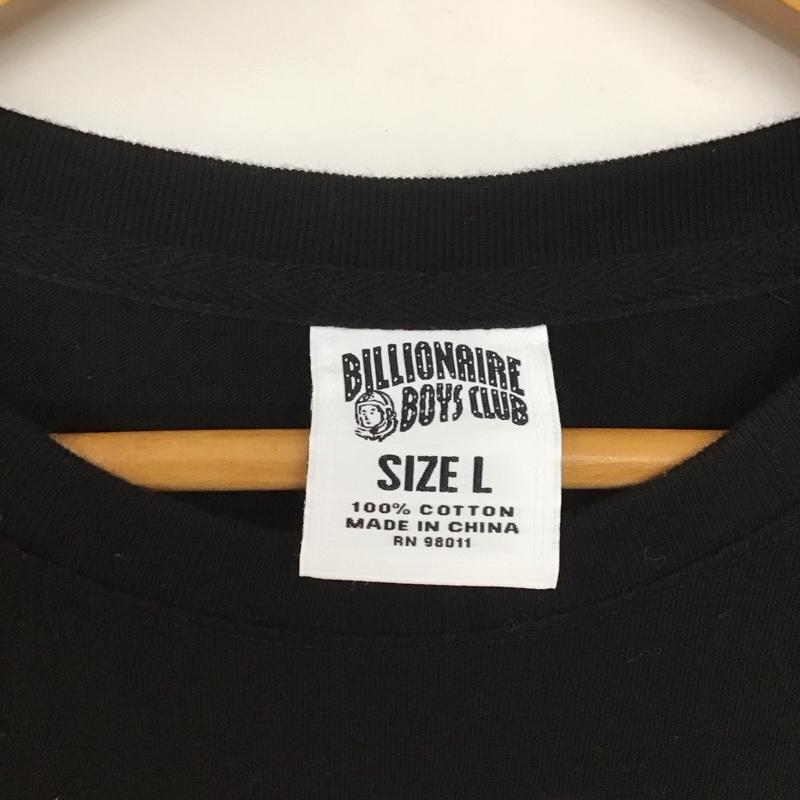 ビリオネア・ボーイズ・クラブ BILLIONAIRE BOYS CLUB Tシャツ 半袖 半袖カットソー プリントTシャツ クルーネックカットソー L プリント 黒 / ブラック /  メンズ USED 古着 中古 10135493