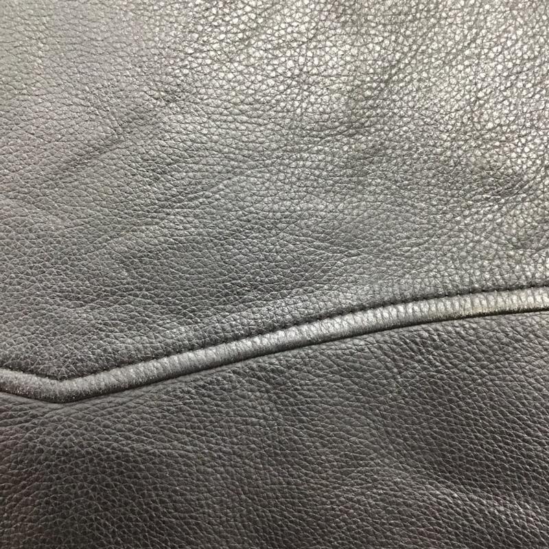 古着 USED ジャケット、上着 ジャケット、ブレザー レザージャケット ジップアップジャケット アウター ライダースジャケット XS 無地 黒 / ブラック /  メンズ USED 古着 中古 10139682