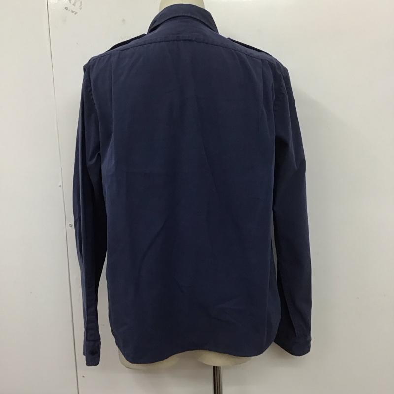ポロラルフローレン POLO RALPH LAUREN シャツ、ブラウス 長袖 長袖シャツ 無地シャツ カラーシャツ L 無地 紺 / ネイビー /  メンズ USED 古着 中古 10127412