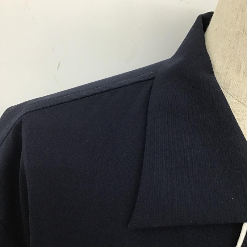 ジーユー GU シャツ、ブラウス 半袖 331-334471 UNDERCOVER パイピングシャツ L 無地 紺 / ネイビー /  メンズ USED 古着 中古 10106081