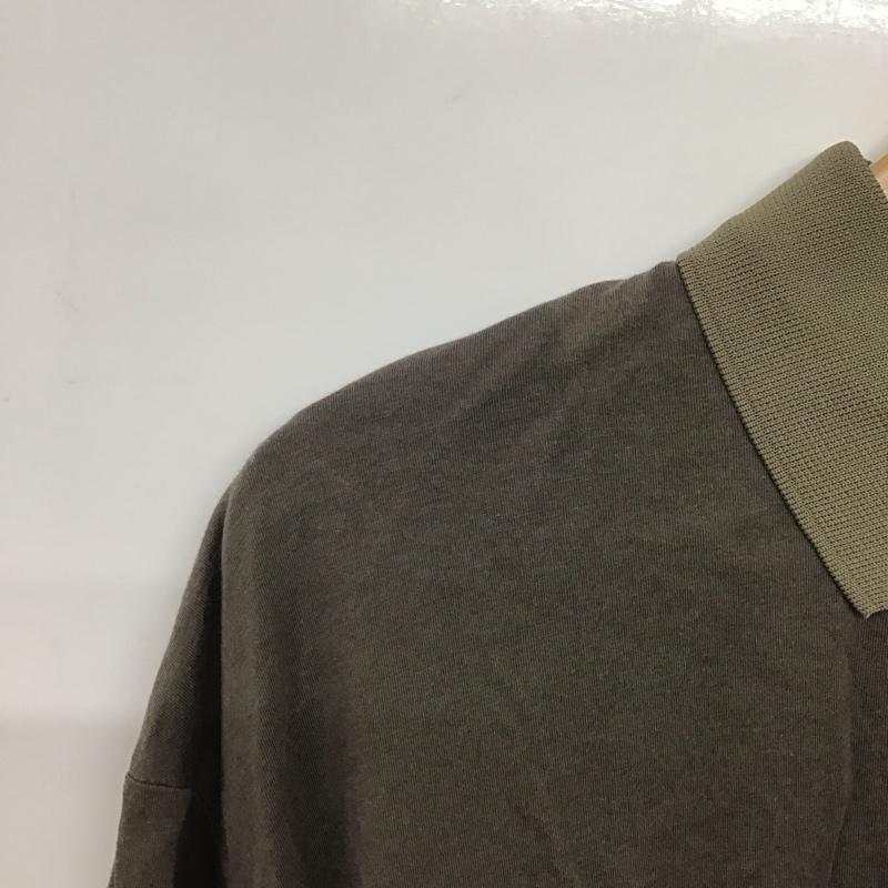 ビューティアンドユースユナイテッドアローズ BEAUTY&YOUTH UNITED ARROWS ポロシャツ 半袖 半袖ポロシャツ カラーシャツ 半袖カットソー L 無地 カーキ / カーキ /  メンズ USED 古着 中古 10142587