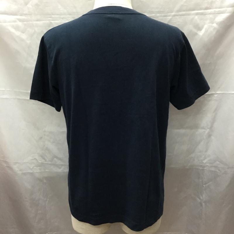 チャンピオン Champion Tシャツ 半袖 半袖カットソー プリントTシャツ クルーネックカットソー M ロゴ、文字 紺 / ネイビー /  メンズ USED 古着 中古 10113292