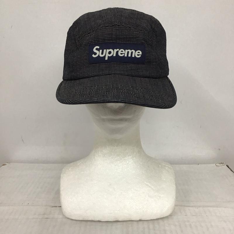 シュプリーム Supreme 帽子 キャップ Camp Cap ボックスロゴ ロゴ、文字 紺 / ネイビー / X 白 / ホワイト /  メンズ USED 古着 中古 10123002