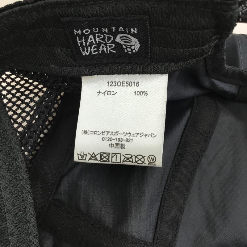 マウンテン ハード ウェアー MOUNTAIN HARDWEAR 帽子 キャップ OE5016-004　アエアシェルキャップ ロゴ、文字 黒 / ブラック /  メンズ USED 古着 中古 10135649