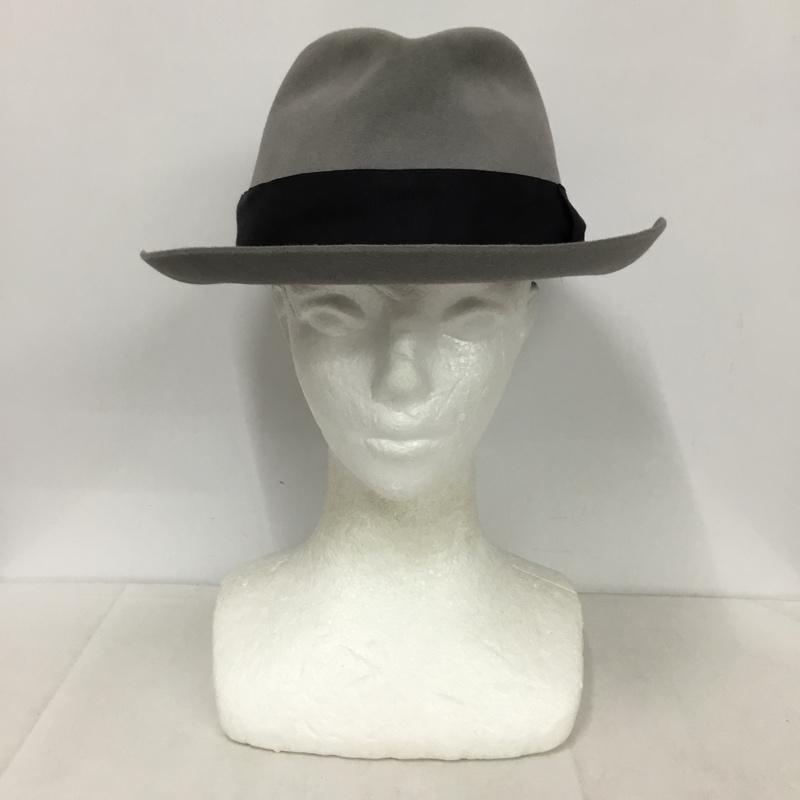 ノックス KNOX 帽子 ハット 990502 ラビットファーフェルト 中折れハット 無地 灰 / グレー /  メンズ USED 古着 中古 10143667